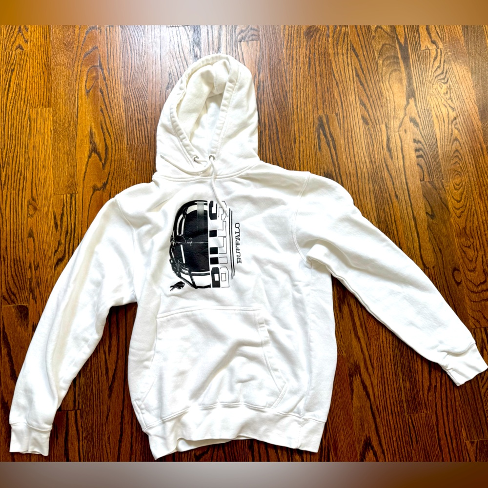 Men’s Starter Buffalo Bills white and black hoodie sweatshirt size small